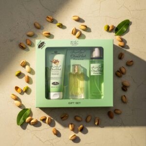 Al Rehab Choco Musk Pistachio Perfume Gift Set