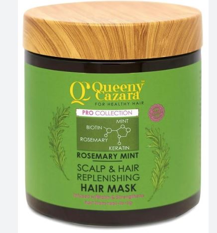 Queeny Rosemary Mint Hair Mask - Wholesale & Bulk Export (500ml)