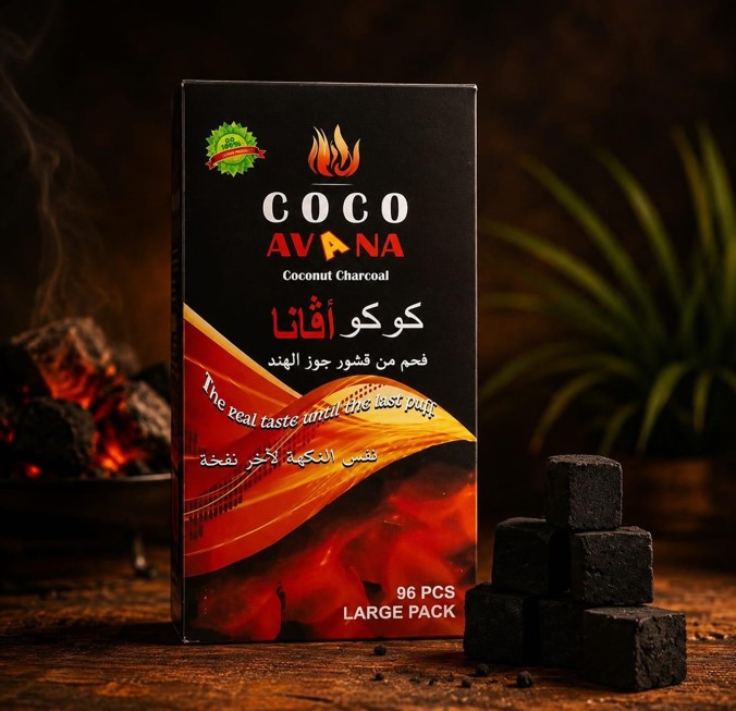 Wholesale Shisha Charcoal 96 piecs – COCO AVANA 1KG