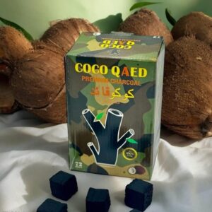 Wholesale Shisha Charcoal – COCO QAED 72 pieces  1KG Carton