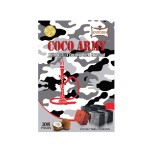 Zanobia Coco Army 108 Pcs – 100% Natural Coconut Charcoal