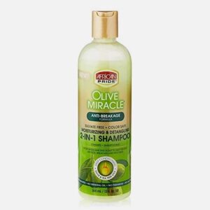 African Pride Olive Miracle Anti-Breakage 2-in-1 Shampoo & Conditioner (12 fl oz / 355ml) – Wholesale & Bulk Export