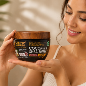 Queeny Cazara Sulfate-Free Coconut & Shea Butter Curling Cream – Wholesale & Bulk Export