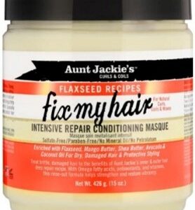 Aunt Jackie's Flaxseed Recipes Fix My Hair Intensive Repair Conditioning Masque - 15oz (426g)  Wholesale