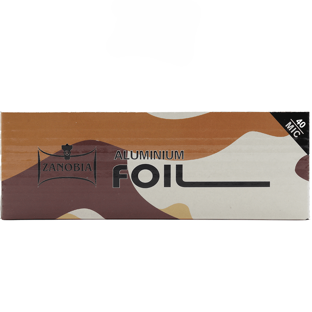 Zanobia Foil Brown Pre-Poked Roll - Image 2