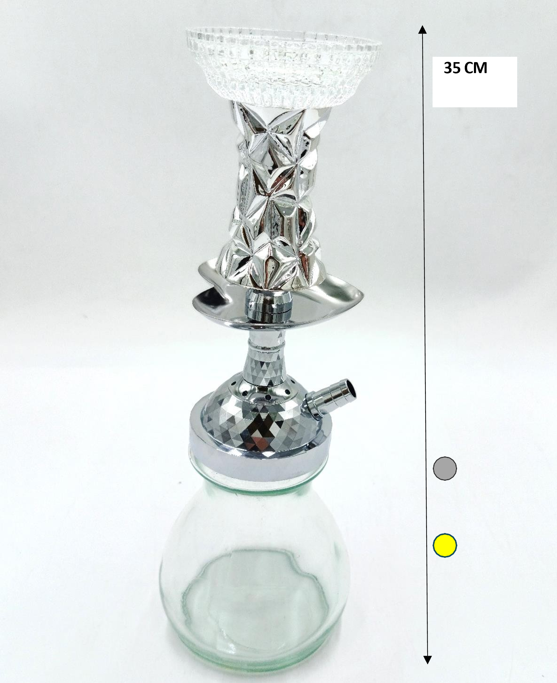 SHISHA SHINY SL241118 1x12 | Premium Hookah Set | Modern Shiny Design