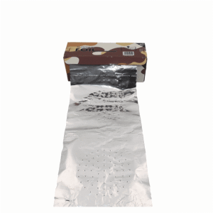 Zanobia Foil Brown Pre-Poked Roll