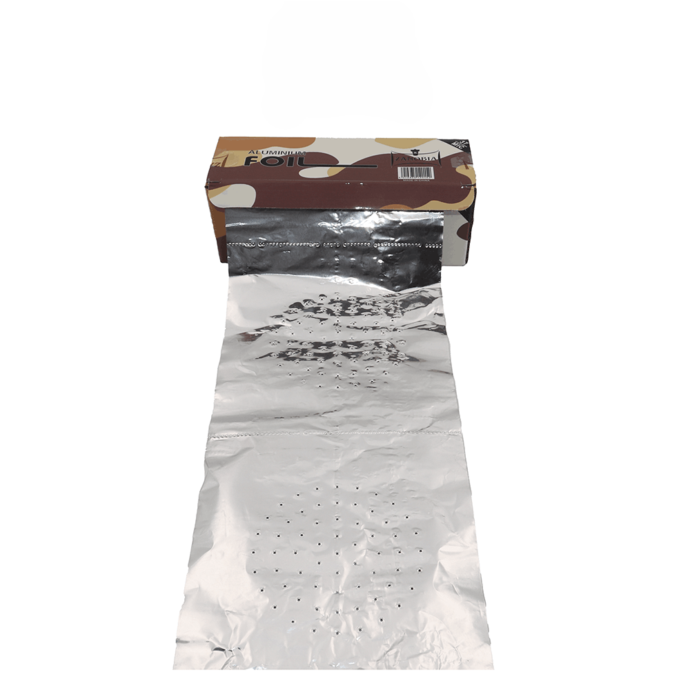 Zanobia Foil Brown Pre-Poked Roll