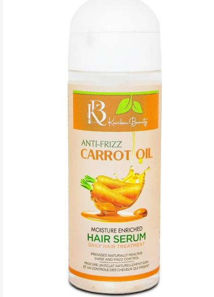 Karibou Beauty Anti-Frizz Carrot Oil Vitamin E & Aloe Vera Hair Serum – Wholesale & Bulk Export - Image 2