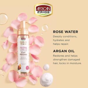 African Pride Moisture Miracle Rose Water & Argan Oil Soft & Smooth Curl Mousse (8.5 fl oz / 251ml) – Wholesale & Bulk Export