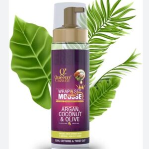 Queeny Wrap & Set Mousse Argan Coconut & Olive - Wholesale & Bulk Export