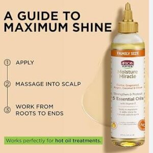 African Pride Moisture Miracle 5 Essential Oils Strengthen & Protect Vitamin E Blend - 4fl oz (118ml) Bulk Wholesale