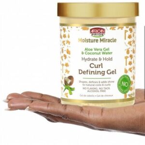 African Pride Moisture Miracle Aloe Vera Gel & Coconut Water Hydrate & Hold Curl Defining Gel (15 oz / 425g) – Wholesale & Bulk Export