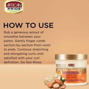 African Pride Shea Miracle Twist & Loc Smoothie (12 oz / 340g) – Wholesale & Bulk Export