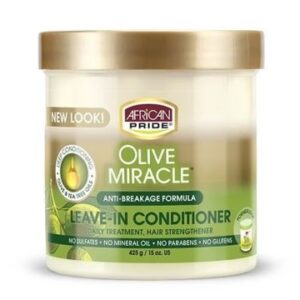 African Pride Olive Miracle Anti-Breakage Maximum Strengthening Leave-In Conditioner (15 oz / 425g) – Wholesale & Bulk Export