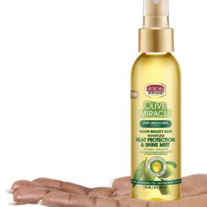 African Pride Olive Miracle Weightless Heat Protection & Hair Shine Mist (4 fl oz / 118ml) – Wholesale & Bulk Export