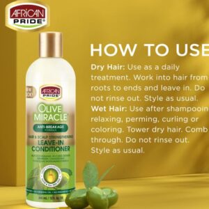 African Pride Olive Miracle Anti-Breakage Leave-In Conditioner Spray (8 fl oz / 237ml) – Wholesale & Bulk Export