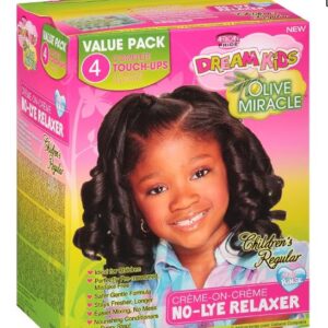 African Pride Dream Kids Olive Miracle No-Lye Relaxer Kit (Regular - 4 Application Multi-Pack) – Wholesale & Bulk Export