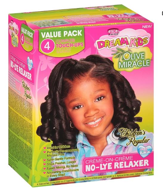 African Pride Dream Kids Olive Miracle No-Lye Relaxer Kit (Regular - 4 Application Multi-Pack) – Wholesale & Bulk Export