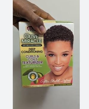 African Pride Olive Miracle Deep Conditioning Anti-Breakage Curls & Coils Texturizer Kit – Wholesale & Bulk Export