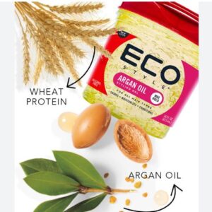 Eco Style Moroccan Argan Oil Professional Styling Gel - Max Hold 10 (8oz / 236ml) Bulk Wholesale